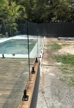 deck to concrete Glass pool fencing direct