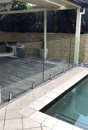 Entertaining area Glass pool fencing direct